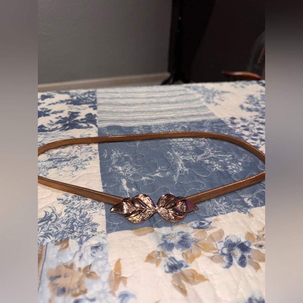 Vintage Gold Stretch Metal Waist Belt (Set of 3)